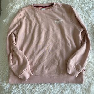 Blush Pink Herschel Crewneck Sweatshirt Size XL